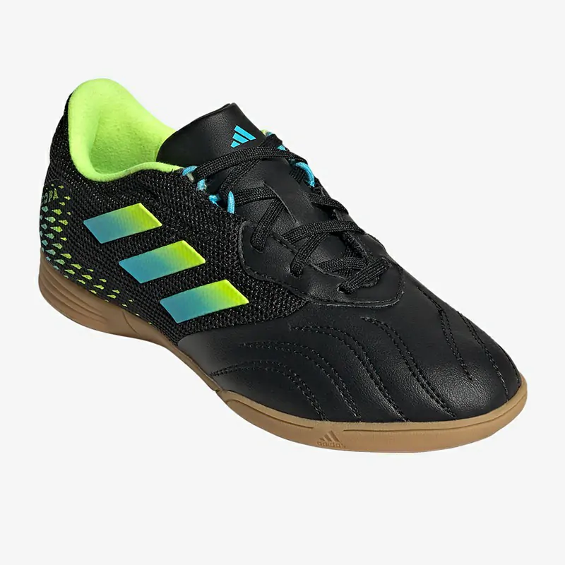 Adidas Børn Copa Sense.3 IN Sala - Core Sorte/Bright Cyan/Team Solar Gul Fodboldstøvler