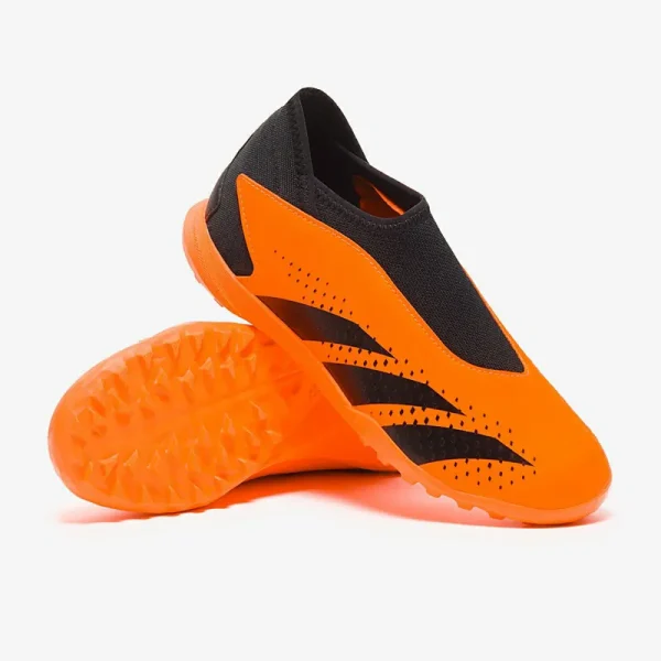 Adidas Børn PRødator Accuracy.3 uden snørebånd TF - Team Solar Orange/Core Sorte/Core Sorte Fodboldstøvler
