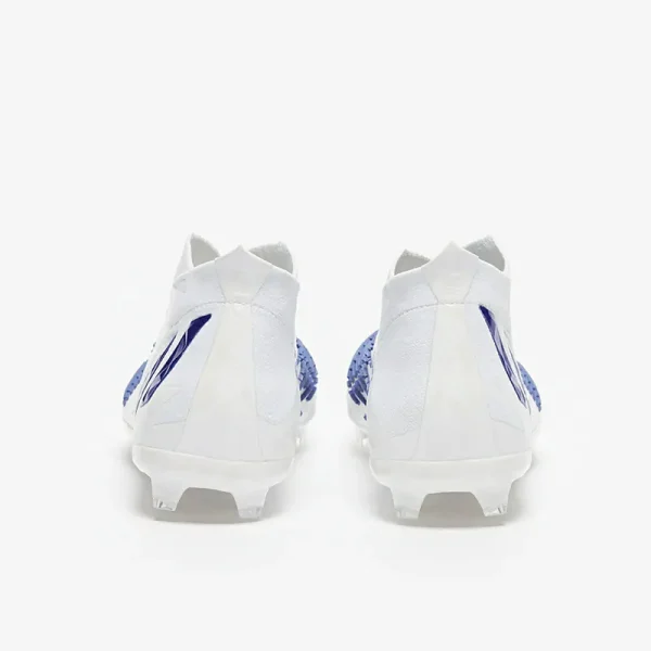 Adidas Børn PRødator Edge+ FG - Hvide/Hi-Res Blå/Hvide Fodboldstøvler