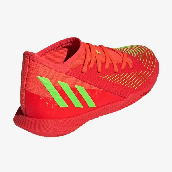 Adidas Børn PRødator Edge.3 IN - Solar Rød/Solar Grønne/Core Sorte Fodboldstøvler