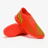 Adidas Børn PRødator Edge.3 uden snørebånd TF - Solar Rød/Solar Grønne/Core Sorte Fodboldstøvler