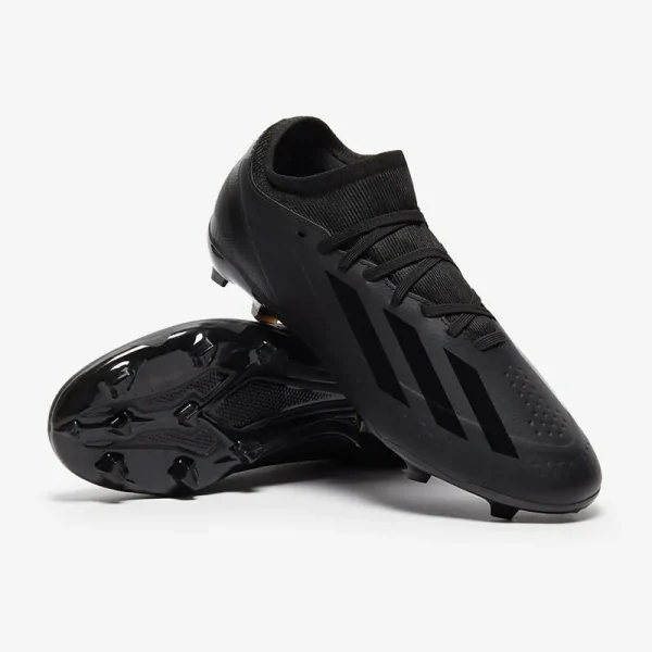 Adidas Børn X Crazyfast.3 FG - Core Sorte/Core Sorte/Core Sorte Fodboldstøvler