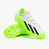 Adidas Børn X Crazyfast.3 FG - Hvide/Core Sorte/Lucid Citron Fodboldstøvler