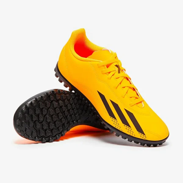 Adidas Børn X Speedportal.4 TF - Solar Guld/Core Sorte/Team Solar Orange Fodboldstøvler