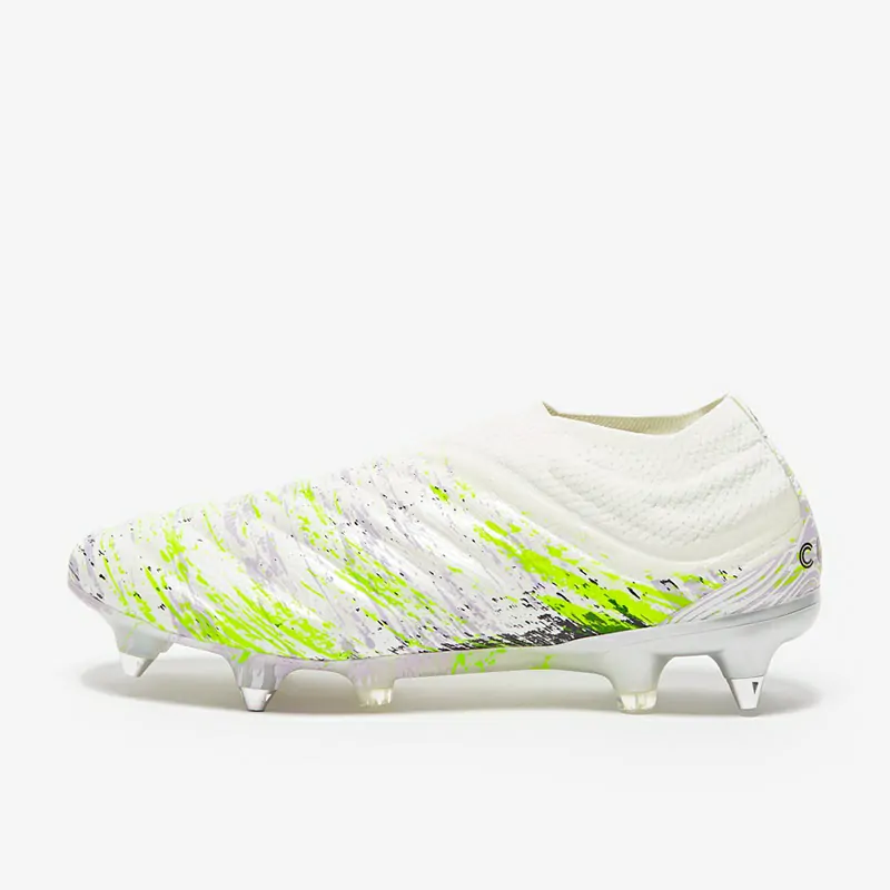 Adidas Copa 20+ SG - Hvide/Grønne Fodboldstøvler