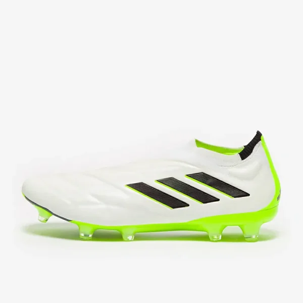 Adidas Copa Pure+ FG - Hvide/Core Sorte/Lucid Citron Fodboldstøvler
