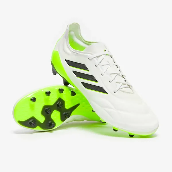 Adidas Copa Pure.1 AG - Hvide/Core Sorte/Lucid Citron Fodboldstøvler