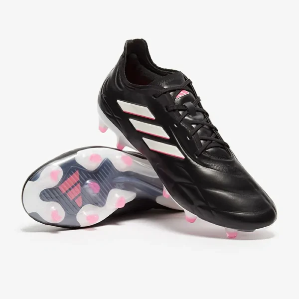 Adidas Copa Pure.1 FG - Core Sorte/Zero Met./Team Shock Lyserøde Fodboldstøvler