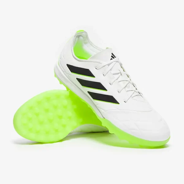 Adidas Copa Pure.1 TF - Hvide/Core Sorte/Lucid Citron Fodboldstøvler