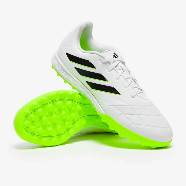 Adidas Copa Pure.3 TF - Hvide/Core Sorte/Lucid Citron Fodboldstøvler