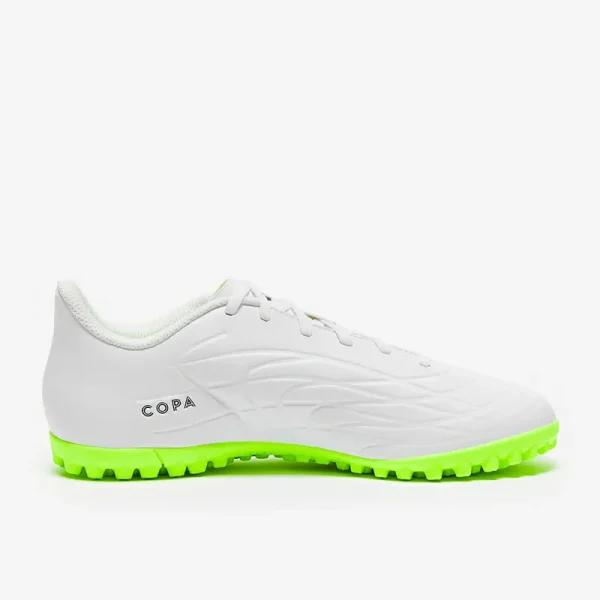 Adidas Copa Pure.4 TF - Hvide/Core Sorte/Lucid Citron Fodboldstøvler