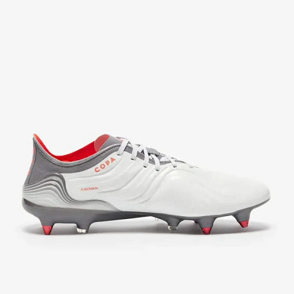 Adidas Copa Sense.1 SG - Hvide/Grå/Rød Fodboldstøvler