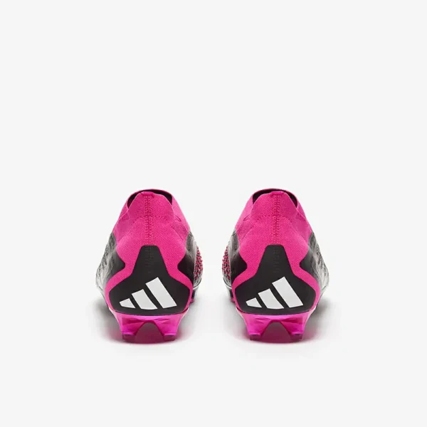 Adidas PRødator Accuracy+ FG - Core Sorte/Hvide/Team Shock Lyserøde Fodboldstøvler