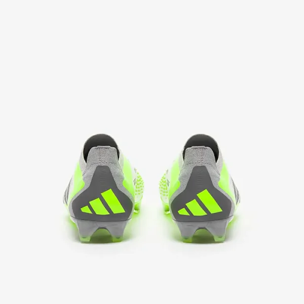Adidas PRødator Accuracy.1 Low FG - Hvide/Core Sorte/Lucid Citron Fodboldstøvler
