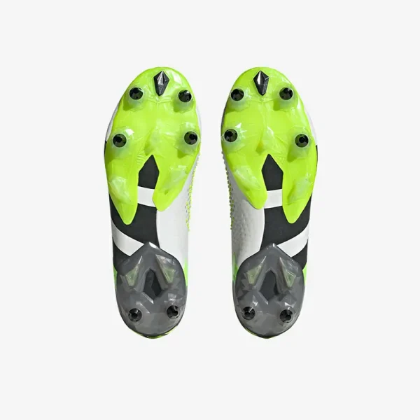 Adidas PRødator Accuracy.1 SG - Hvide/Core Sorte/Lucid Citron Fodboldstøvler
