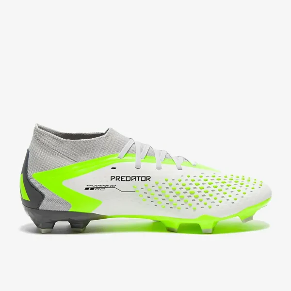 Adidas PRødator Accuracy.2 FG - Hvide/Core Sorte/Lucid Citron Fodboldstøvler