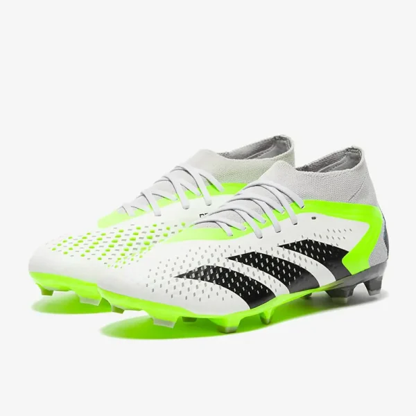 Adidas PRødator Accuracy.2 FG - Hvide/Core Sorte/Lucid Citron Fodboldstøvler