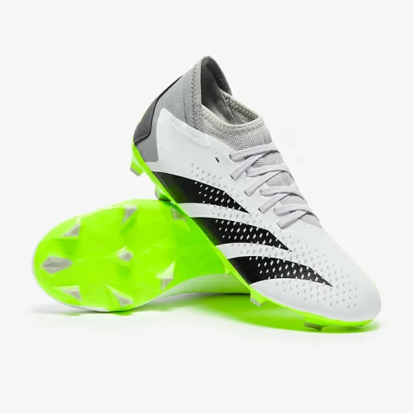 Adidas PRødator Accuracy.3 FG - Hvide/Core Sorte/Lucid Citron Fodboldstøvler