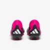 Adidas PRødator Accuracy.3 uden snørebånd FG - Core Sorte/Hvide/Team Shock Lyserøde Fodboldstøvler