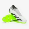 Adidas PRødator Accuracy.3 uden snørebånd FG - Hvide/Core Sorte/Lucid Citron Fodboldstøvler