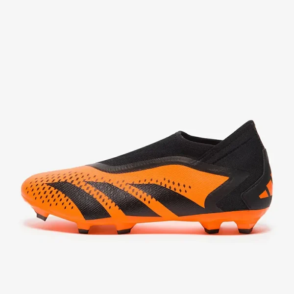 Adidas PRødator Accuracy.3 uden snørebånd FG - Team Solar Orange/Core Sorte/Core Sorte Fodboldstøvler