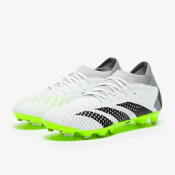 Adidas PRødator Accuracy.3 MG - Hvide/Core Sorte/Lucid Citron Fodboldstøvler