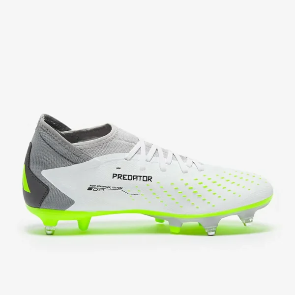 Adidas PRødator Accuracy.3 SG - Hvide/Core Sorte/Lucid Citron Fodboldstøvler