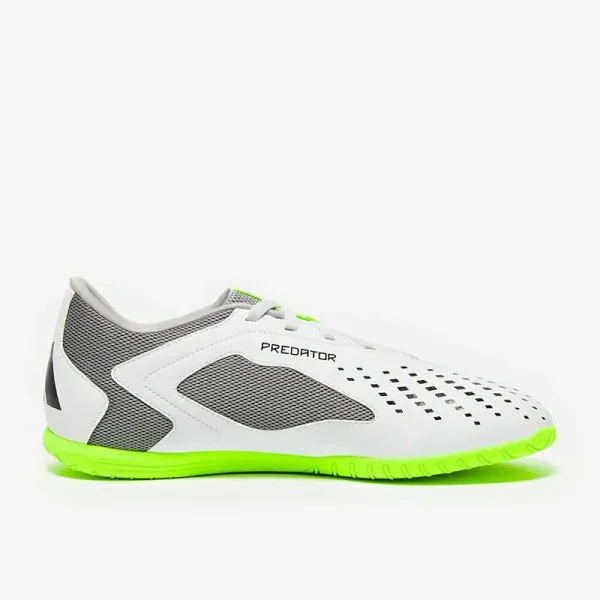 Adidas PRødator Accuracy.4 IN Sala - Hvide/Core Sorte/Lucid Citron Fodboldstøvler