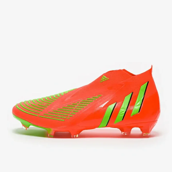 Adidas PRødator Edge+ FG - Solar Rød/Team Solar Grønne/Core Sorte Fodboldstøvler