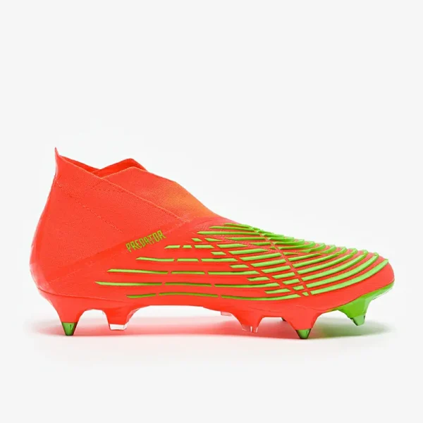 Adidas PRødator Edge+ SG - Solar Rød/Team Solar Grønne/Core Sorte Fodboldstøvler