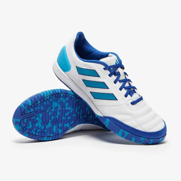 Adidas Top Sala Competitio - Hvide/Bold Aqua/Team Royal Blå Fodboldstøvler