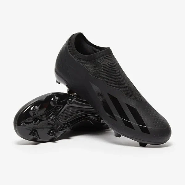 Adidas X Crazyfast.3 uden snørebånd FG - Core Sorte/Core Sorte/Core Sorte Fodboldstøvler