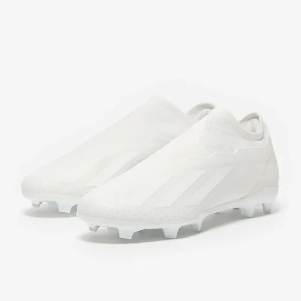 Adidas X Crazyfast.3 uden snørebånd FG - Hvide/Hvide/Hvide Fodboldstøvler