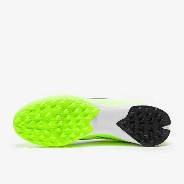 Adidas X Crazyfast.3 uden snørebånd TF - Hvide/Core Sorte/Lucid Citron Fodboldstøvler