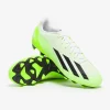 Adidas X Crazyfast.4 FG - Hvide/Core Sorte/Lucid Citron Fodboldstøvler