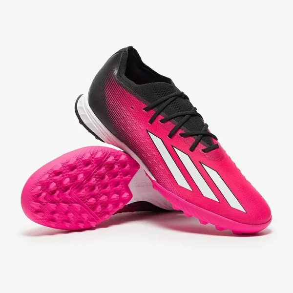 Adidas X Speedportal.1 TF - Team Shock Lyserøde/Hvide/Core Sorte Fodboldstøvler