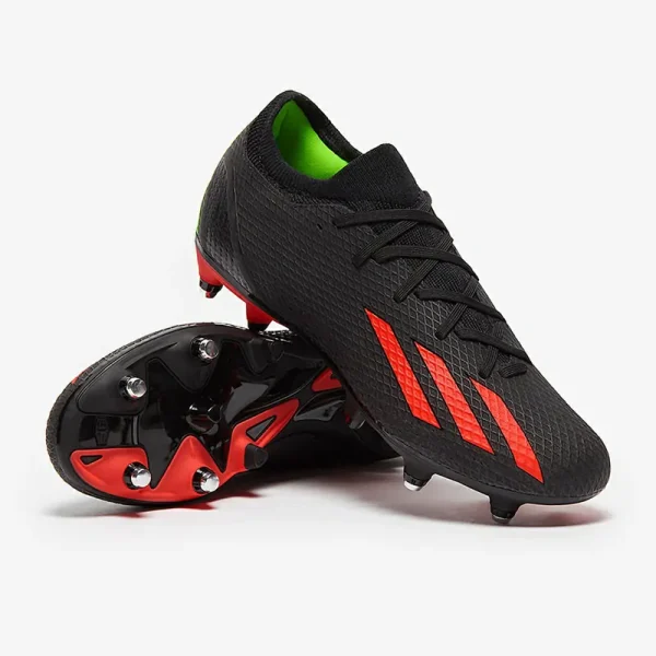 Adidas X Speedportal.3 SG - Core Sorte/Solar Rød/Solar Grønne Fodboldstøvler