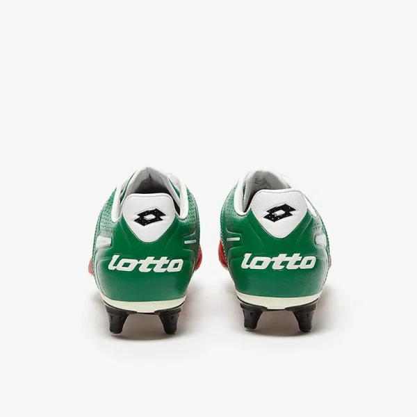 Lotto P Stadio Potenza II 100 SG - Bright Hvide/Grass Lawn Fodboldstøvler