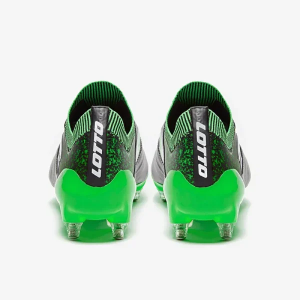 Lotto Stadio 100 II SGX - Sorte/Hvide/Spring Grønne Fodboldstøvler