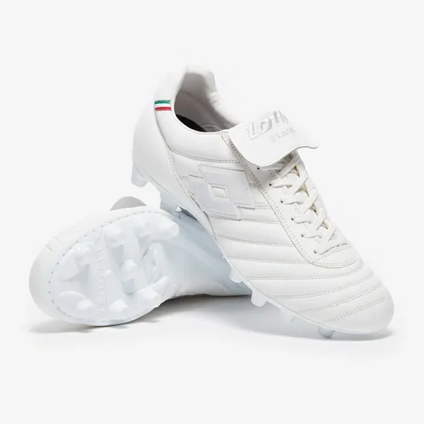 Lotto Stadio Made In Italy FG - Hvide Fodboldstøvler