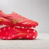 Mizuno Morelia Neo IV Beta Made In Japan FG - Fiery Coral/Bolt Fodboldstøvler