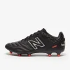 New Balance 442 V2 Pro FG - Sorte/Sølv Fodboldstøvler