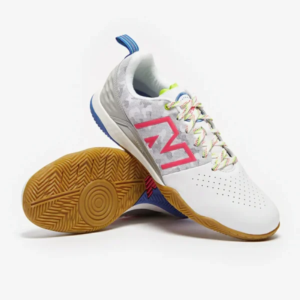 New Balance Audazo Pro - Hvide/Lyserøde Fodboldstøvler