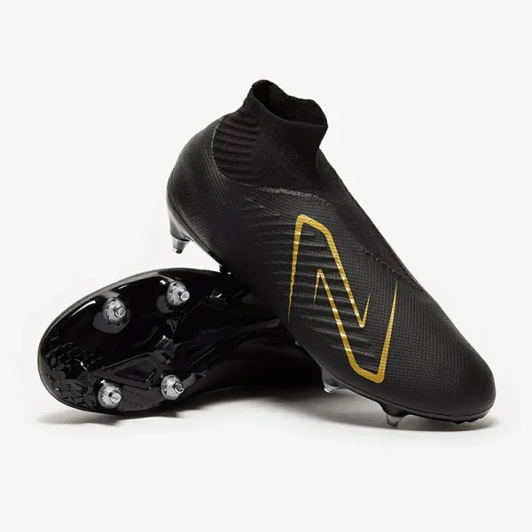 New Balance Tekela V4 Magia SG - Sorte/Guld Fodboldstøvler
