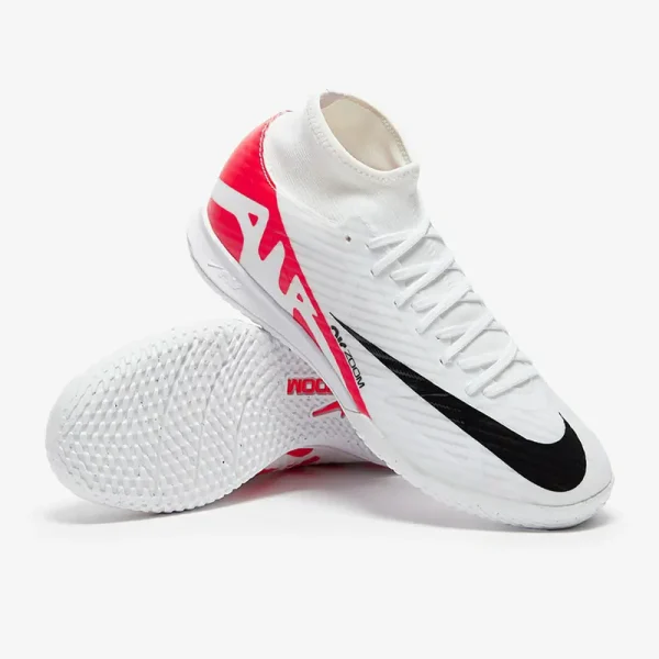 Nike Air Zoom Mercurial Superfly Academy IC - Hvide/Bright Crimson/Sorte Fodboldstøvler