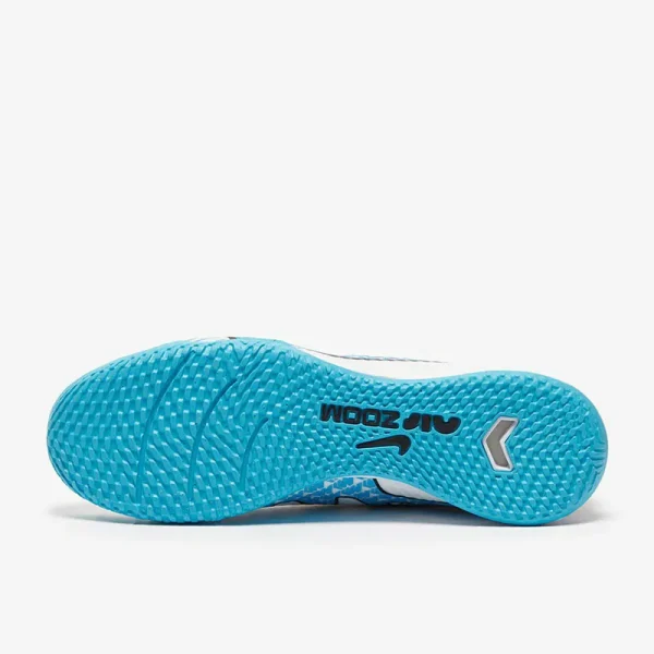 Nike Air Zoom Mercurial Superfly IX Academy IC - Hvide/Baltic Blå/Lyserøde Blast Fodboldstøvler
