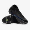 Nike Air Zoom Mercurial Superfly IX Academy SG-Pro Anti-Clog - Sorte/Chrome/Hyper Royal Fodboldstøvler