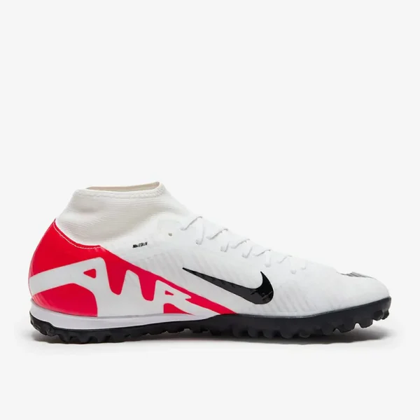 Nike Air Zoom Mercurial Superfly IX Academy TF - Hvide/Bright Crimson/Sorte Fodboldstøvler