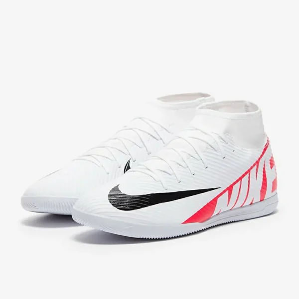 Nike Air Zoom Mercurial Superfly IX Club IC - Hvide/Bright Crimson/Sorte Fodboldstøvler