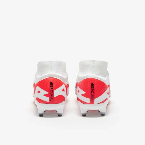 Nike Air Zoom Mercurial Superfly IX Elite AG - Hvide/Bright Crimson/Sorte Fodboldstøvler